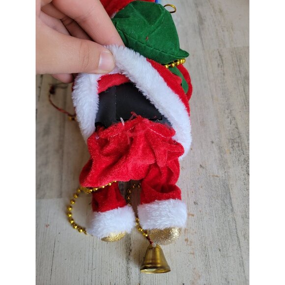 Vintage climbing animated Santa Claus Xmas home decor Bell - Picture 6 of 8